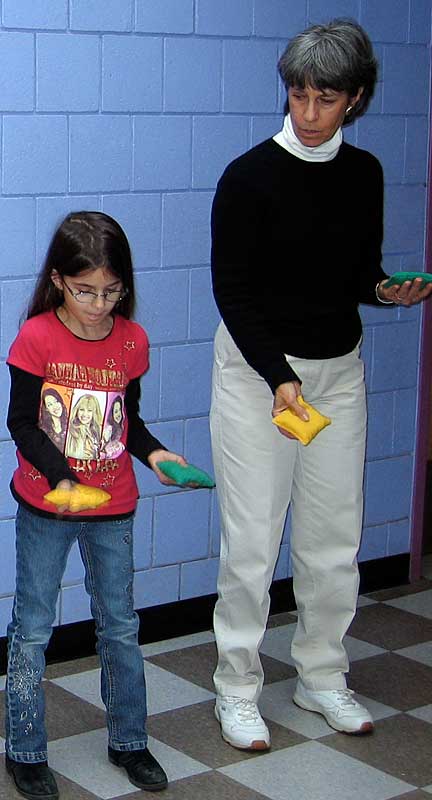 Bal-A-Vis-X exercises with students